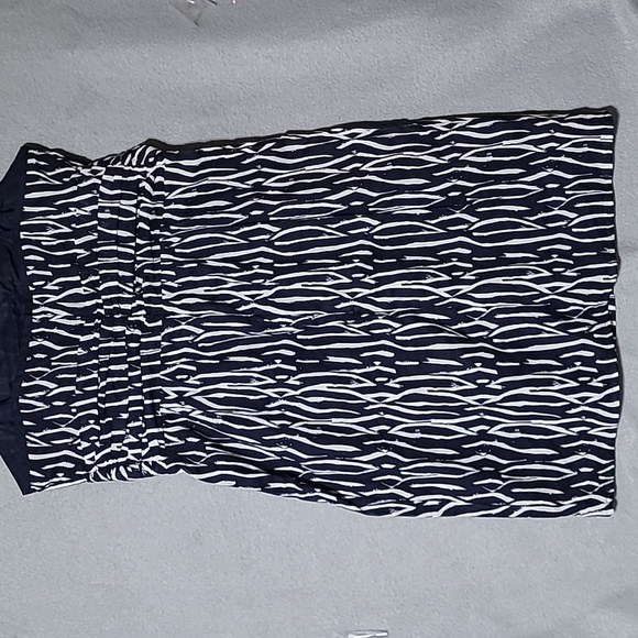 LOFT Women's Elegant Blue and White Strappy Lined Dress - Size 12 NEW WITH TAGS - Picture 9 of 13